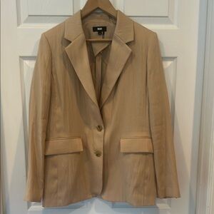 DKNY Tan Blazer Professional Suit Jacket